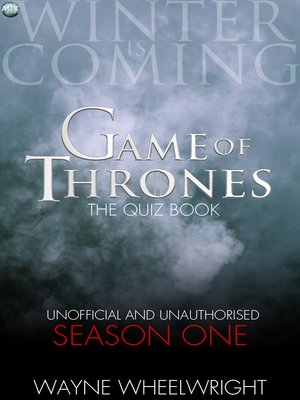 cover image of Game Of Thrones The Quiz Book -  Season One